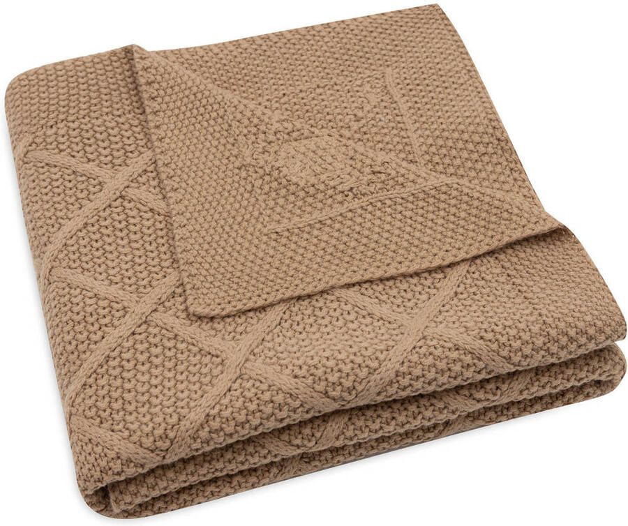 Jollein wiegdeken Check Knit Biscuit - Foto 3