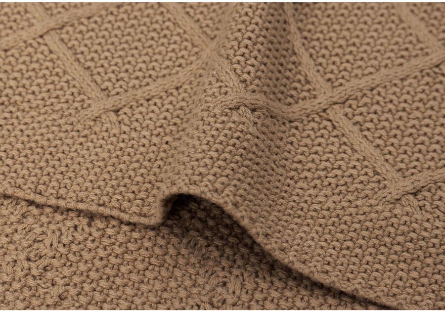 Jollein wiegdeken Check Knit Biscuit - Foto 2