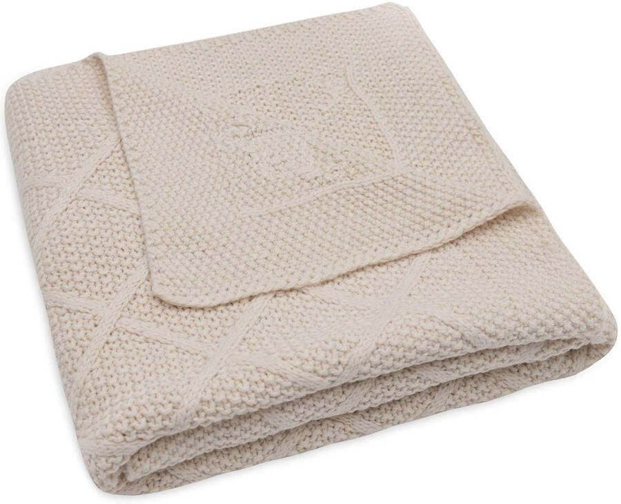 Jollein wiegdeken Check Knit Oatmeal - Foto 3