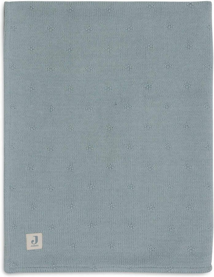 Jollein wiegdeken Cosy Knit Sea Green Velvet