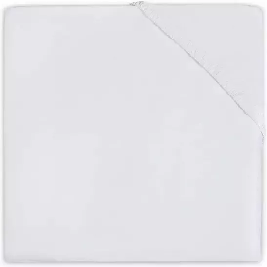 Jollein katoenen hoeslaken juniorbed 70x140 cm wit