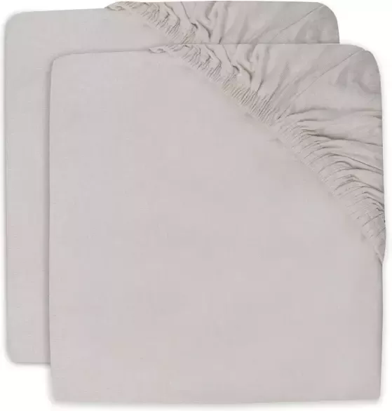 Jollein katoenen jersey wieg hoeslaken 40 50 x 80 90 cm Nougat set van 2 - Foto 3