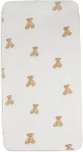 Jollein katoenen jersey wieg hoeslaken 40 50 x 80 90cm Teddy Bear