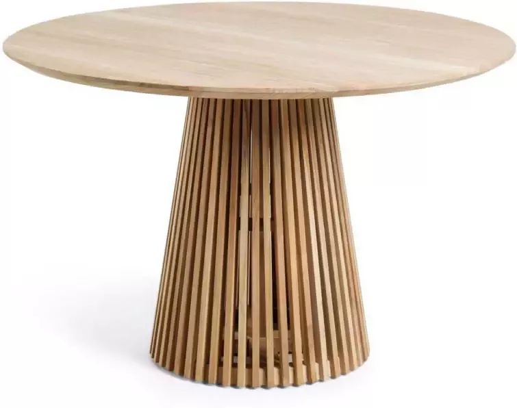 Kave Home Jeanette ronde tafel in massief teak Ø 120 cm - Foto 5