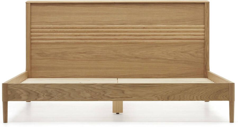 Kave Home Lenon bed in hout en eikenfineer voor matras 180 x 200 cm FSC MIX Credit - Foto 4