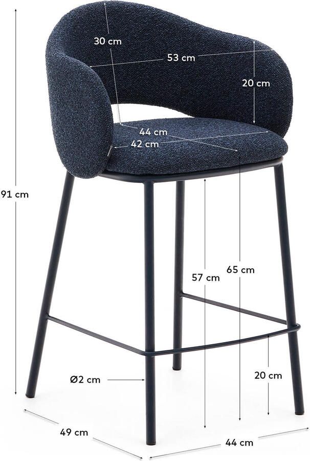 Kave Home barkruk Maina - Foto 2