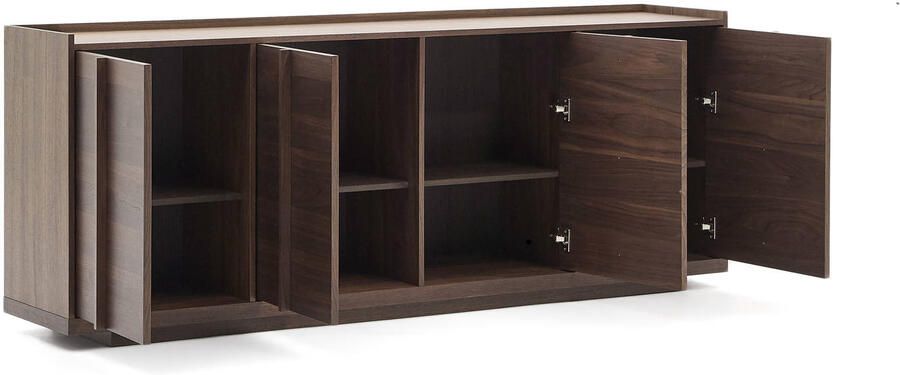 Kave Home Dressoir Onix Notenfineer 200cm Bruin Japandi - Foto 2