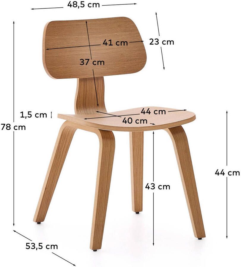 Kave Home eetkamerstoel (set van 2) Gena