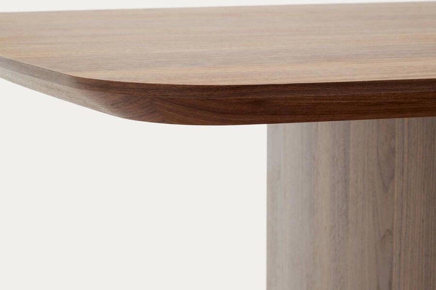 Kave Home Eettafel Litto Deens ovaal Walnoot 240 x 100cm Bruin - Foto 2