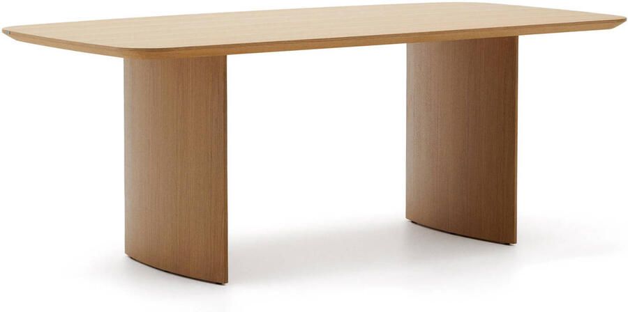 Kave Home Eettafel Litto Deens ovaal Eiken 200 x 100cm Bruin - Foto 3