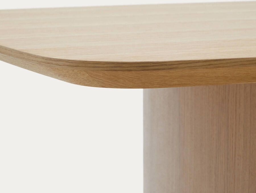 Kave Home Eettafel Litto Deens ovaal Eiken 200 x 100cm Bruin - Foto 2