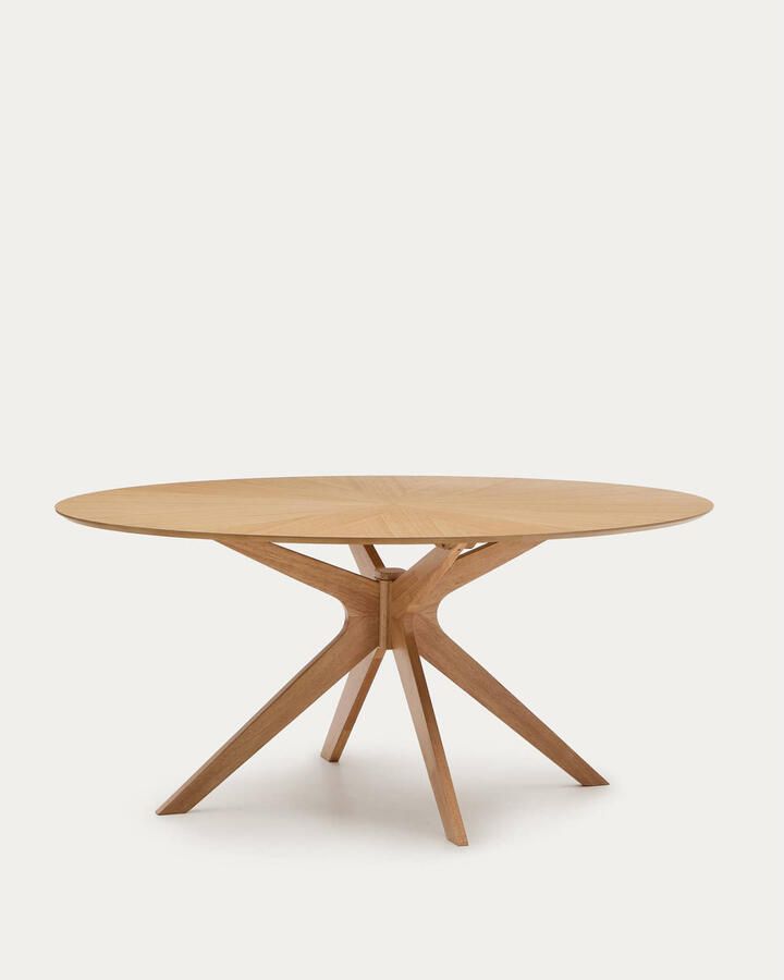 Kave Home Ovale Eettafel Naanim Rubberhout 180 x 110cm - Foto 3