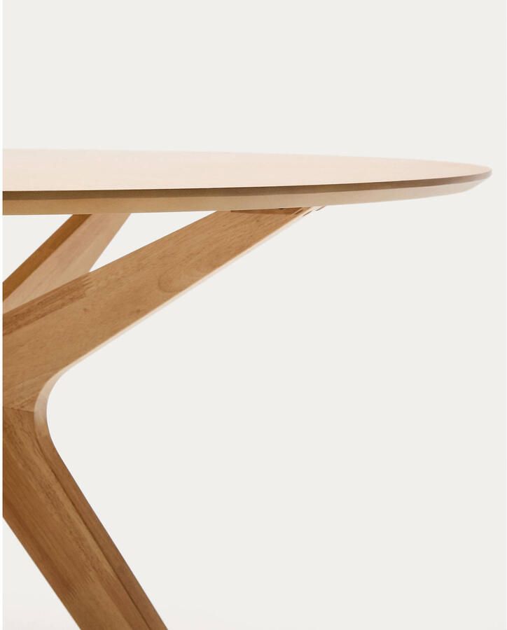 Kave Home Ronde Eettafel Naanim Rubberhout 120cm