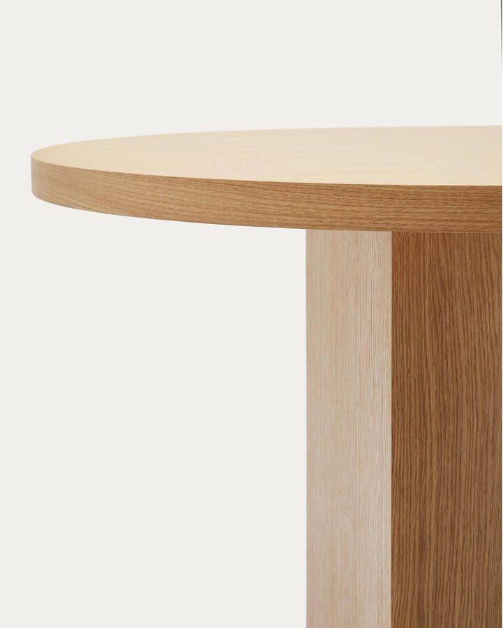 Kave Home Tafel Nealy van eikenfineer met een natuurlijke afwerking 240 x 100 cm