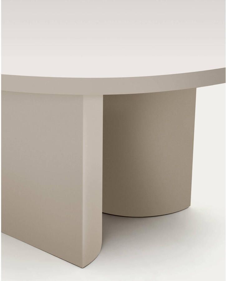 Kave Home Ronde Eettafel Nealy MDF 150cm Wit Japandi