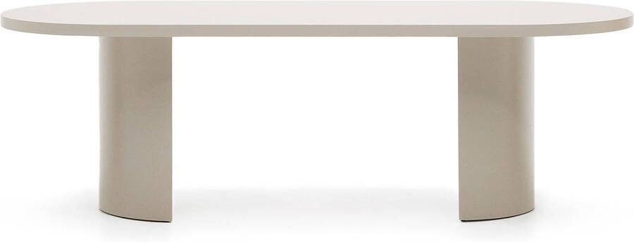 Kave Home Ovale Eettafel Nealy 240 x 100cm Ecru - Foto 2