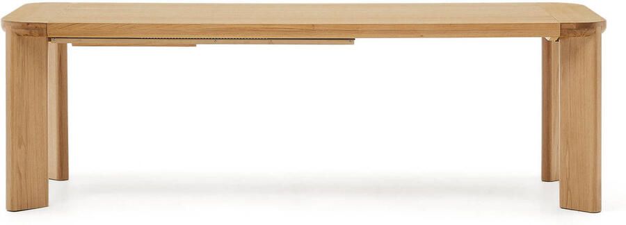 Kave Home Uitschuifbare tafel Jondal van FSC 100% massief eikenhout en -fineer 240 (320) x 100 cm - Foto 4