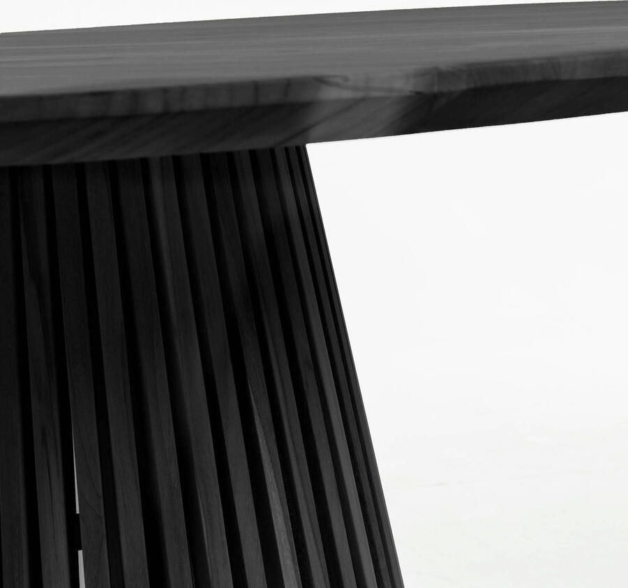 Kave Home Ronde Eettafel Jeanette Mindihout 120cm Zwart - Foto 3