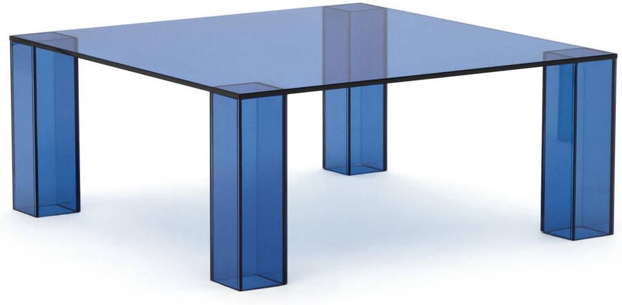 Kave Home Salontafel Adularia Glas Blauw Vierkant - Foto 2