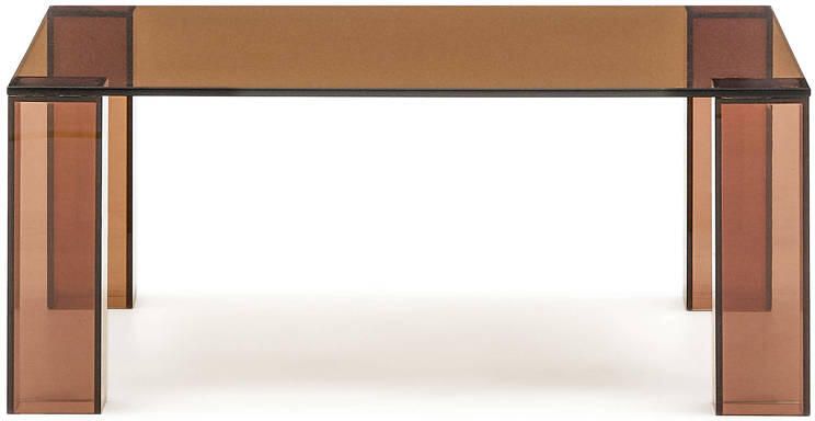 Kave Home Salontafel Adularia Glas 85 x 85cm Bruin Vierkant - Foto 3