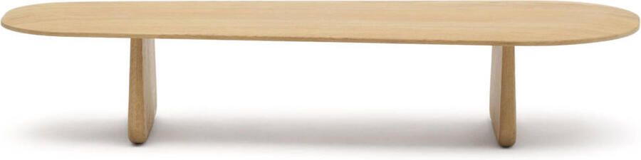Kave Home Organische Salontafel Pirita Eikenhout 146 x 64cm Naturel - Foto 3