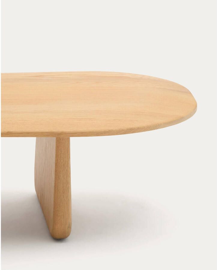 Kave Home Organische Salontafel Pirita Eikenhout 146 x 64cm Naturel - Foto 2