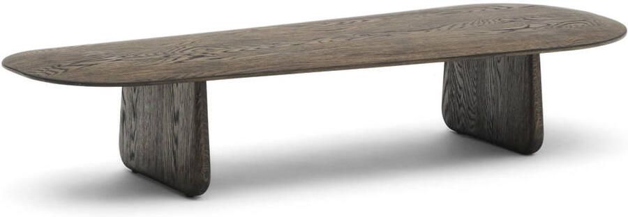 Kave Home Organische Salontafel Pirita Eikenhout 146 x 64cm Bruin - Foto 2