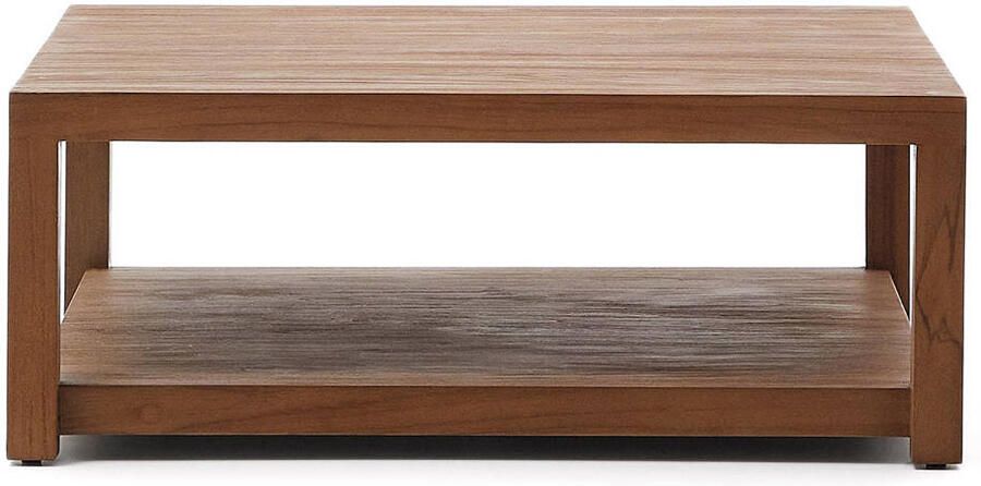 Kave Home Bijzettafel Sashi van massief teakhout 90 x 90 cm - Foto 4