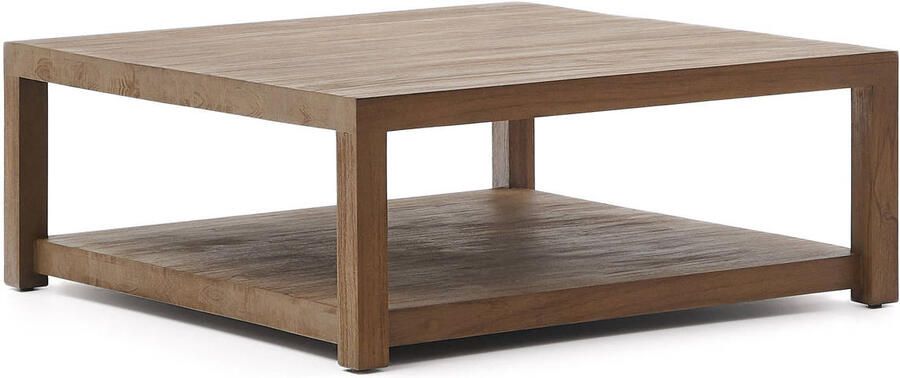 Kave Home Bijzettafel Sashi van massief teakhout 90 x 90 cm - Foto 3