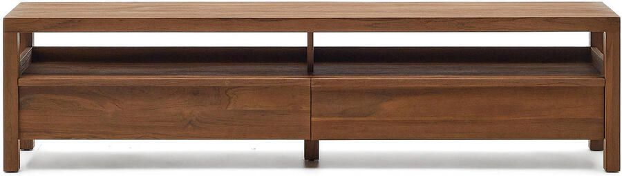 Kave Home TV-meubel Sashi van massief teakhout 200 x 40 cm - Foto 5