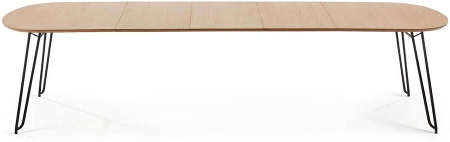 Kave Home Novac ovale uitschuifbare eettafel 170 (320) x 100 cm (mtk0176) - Foto 4
