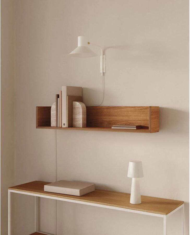 Kave Home Octavia-plank van essen multiplex FSC Mix Credit 90 x 20 cm - Foto 2