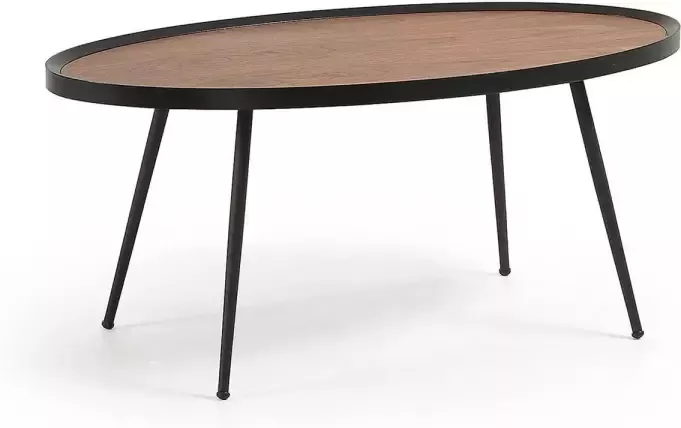 Kave Home Kinsley rechthoekig hout zwart 102 x 43 x 56 cm