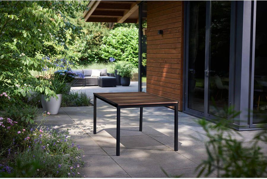 Keter Tuintafel Porto metaal kunststof 75x160x95 cm Leen Bakker - Foto 2