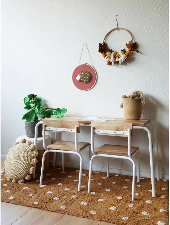 KidsDepot 2-delige Stoelenset Original mangohout zwart - Foto 3