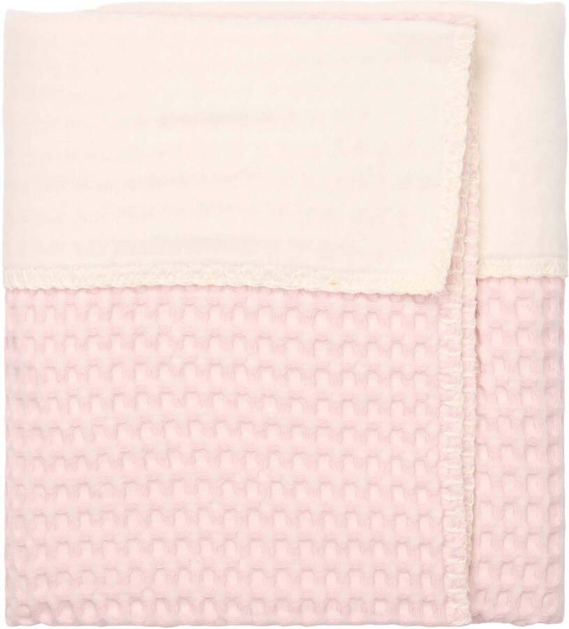 Koeka all season ledikantdeken Amsterdam wafel katoenfleece cotton candy