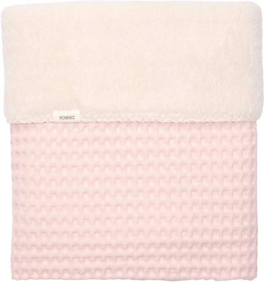 Koeka all season wiegdeken Amsterdam wafel katoenfleece cotton candy - Foto 3