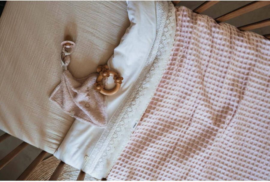 Koeka all season wiegdeken Amsterdam wafel katoenfleece cotton candy - Foto 2