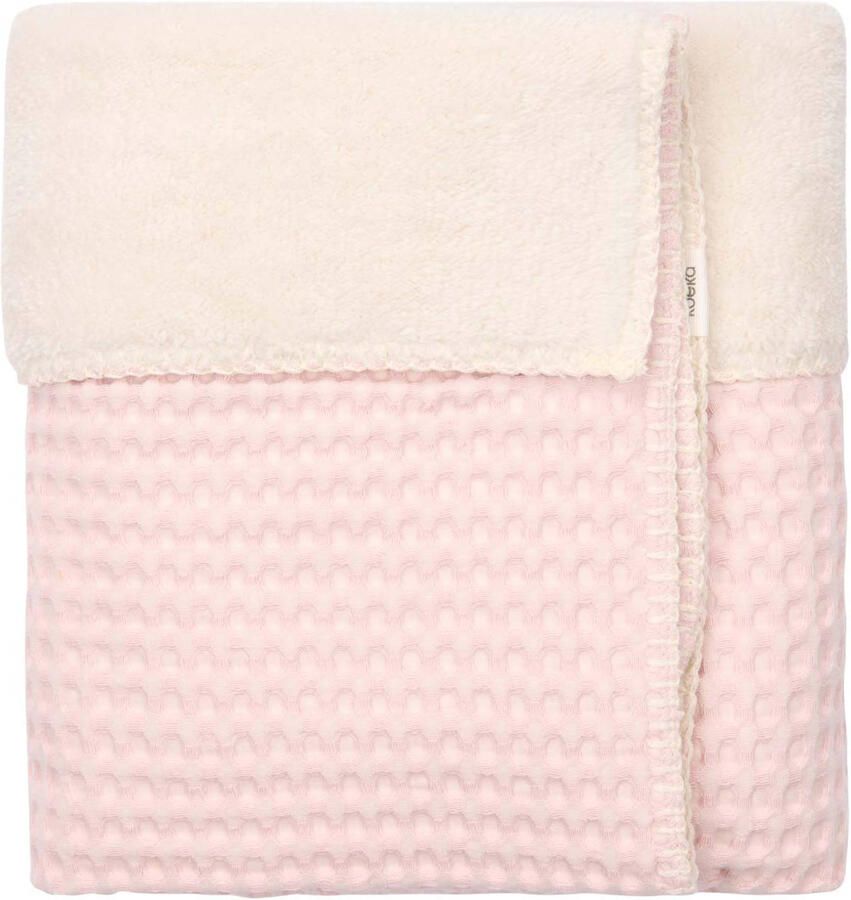 Koeka ledikantdeken Oslo wafel teddy cotton candy