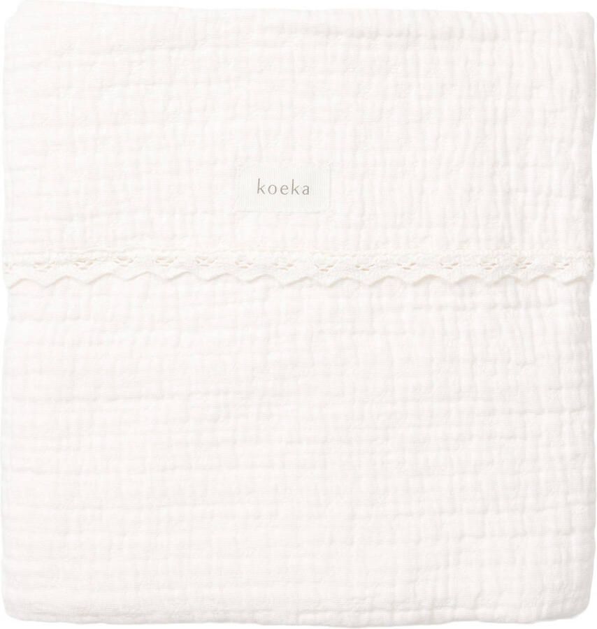 Koeka Elba baby ledikantdeken 100x150 cm milky - Foto 3