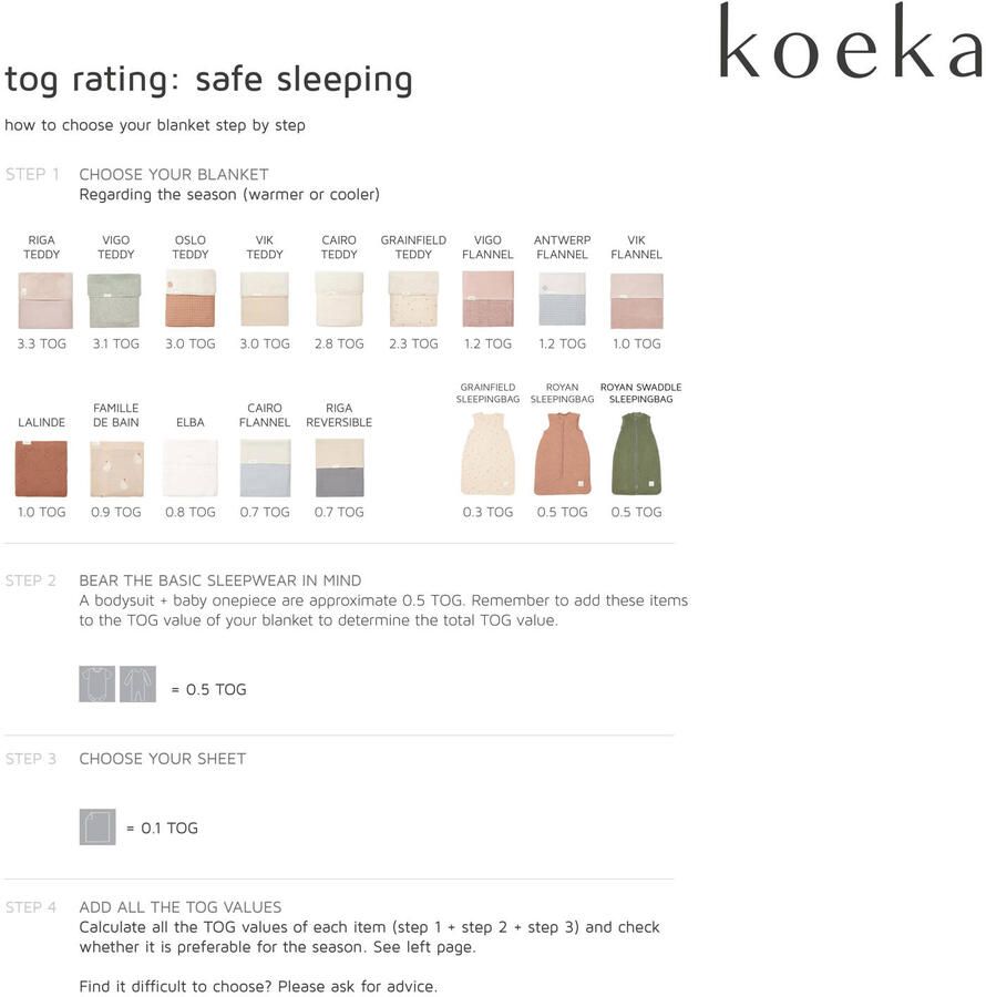 Koeka Elba baby ledikantdeken 100x150 cm milky