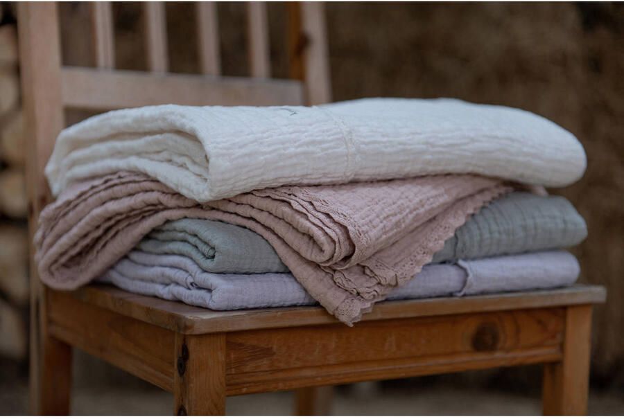 Koeka Elba baby ledikantdeken 100x150 cm milky - Foto 2