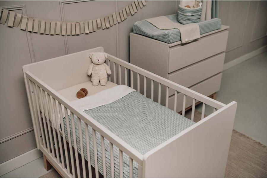 Koeka ledikantdeken Amsterdam wafel badstof lichtblauw - Foto 2