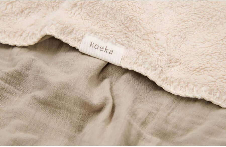 Koeka ledikantdeken Faro met teddy groen - Foto 2