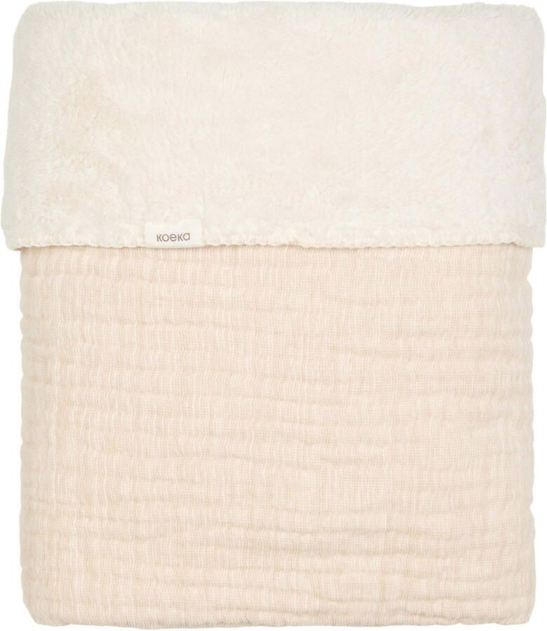 Koeka ledikantdeken met teddy Rivoli warm white - Foto 3