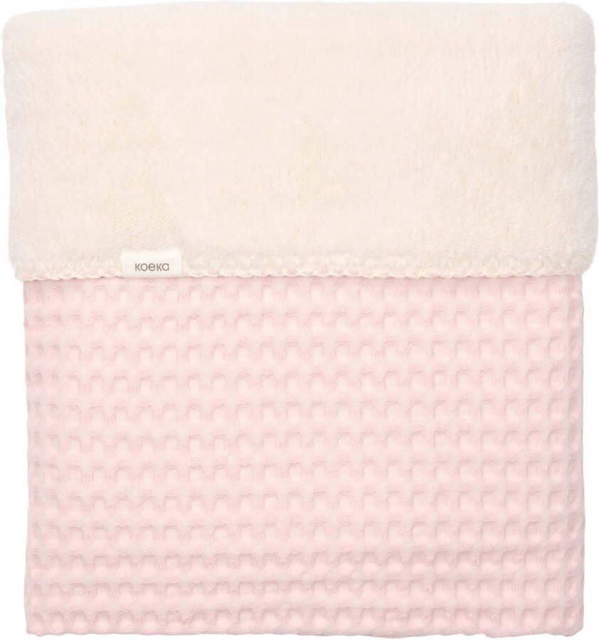 Koeka ledikantdeken Oslo wafel teddy cotton candy - Foto 3