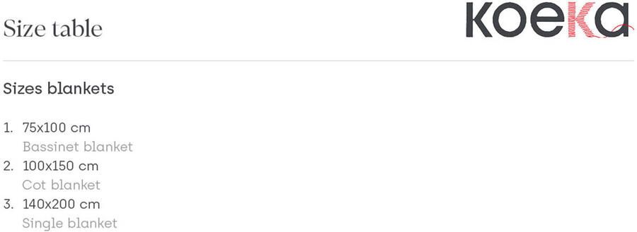 Koeka Toronto ledikantdeken met wol zand - Foto 2