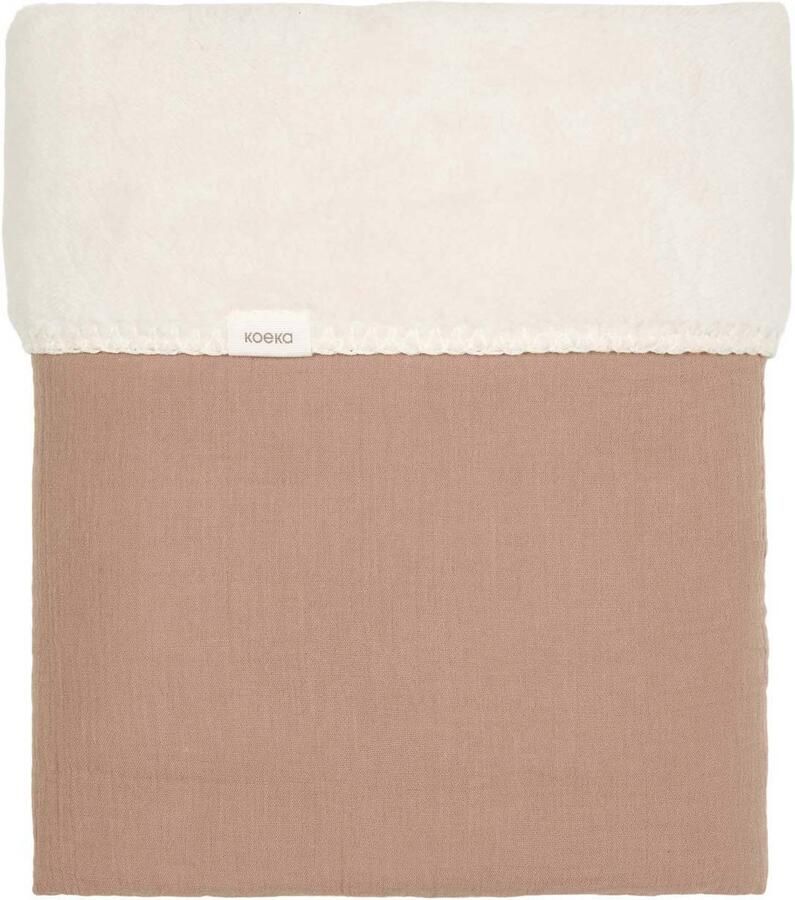 Koeka wiegdeken met teddy Faro bruin - Foto 3