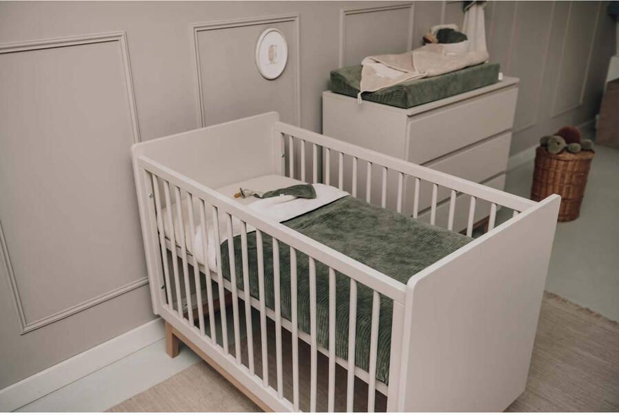 Koeka ledikantdeken Vik met teddy groen - Foto 2