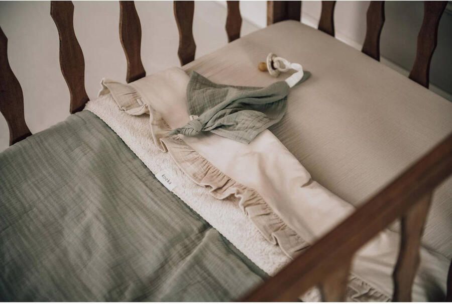 Koeka wieglaken + wieghoeslaken Faro offwhite